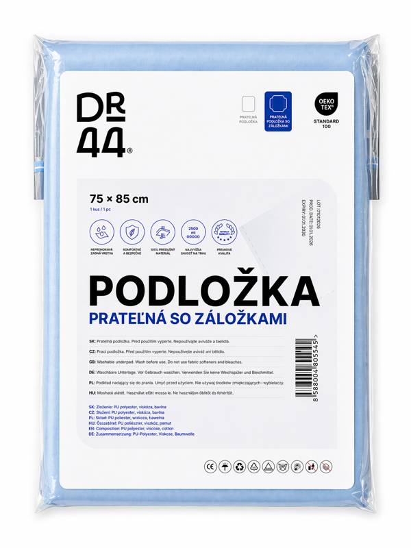 DR44 prateľná podložka so záložkami